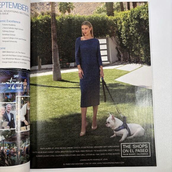 Orange Coast Magazine Lot Orange County 2021 Montblanc Watch RAINBOW SANDALS Ad - Picture 6 of 9